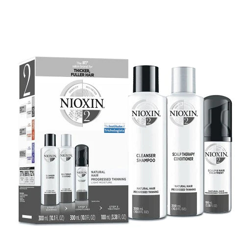 Nioxin System 2 Kit - Natural Hair , Progressed Thinning